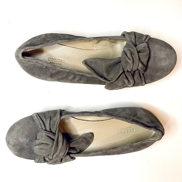 COLORI “Made in Italy” Suede Flats - Picture 2 of 13